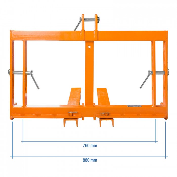 Monde agricole Fourches lève palettes pour tracteur - 3 points - 300 kg - Cat – Image 5