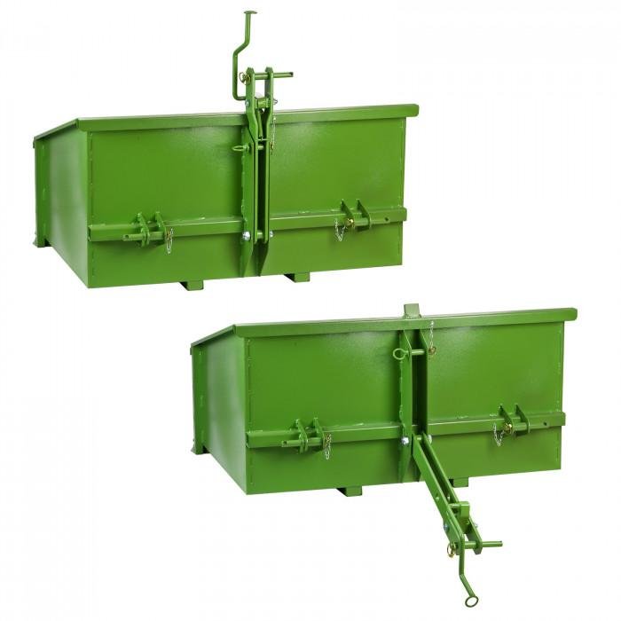 Benne 3 points pour tracteur - dispositif de bascule - 1200 S vert – Image 6